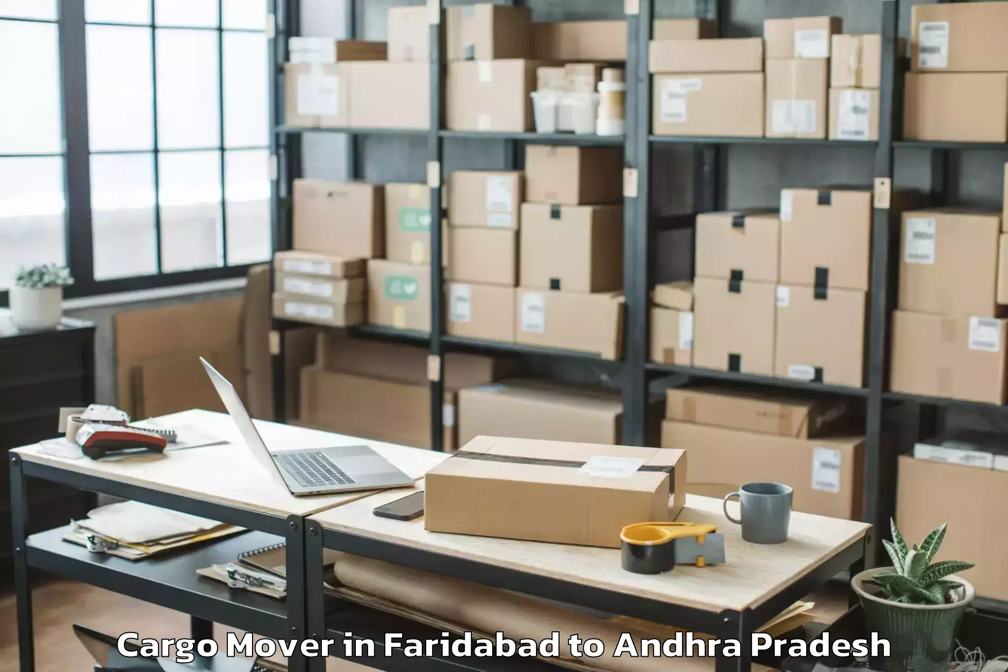 Easy Faridabad to Bheemunipatnam Cargo Mover Booking